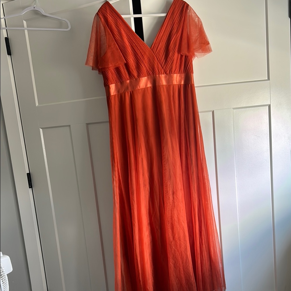 Elegant Orange Gown